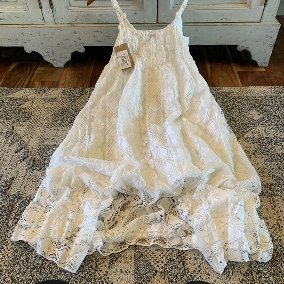 New White Lace Sundress Beach Festival Dress - Picture 7 of 9